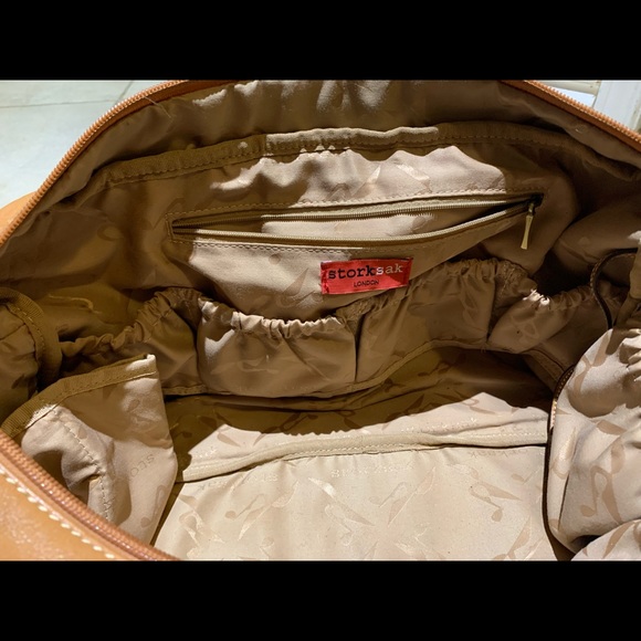 Stroksak diaper bag in a beautiful camel tan colour. - Picture 9 of 14